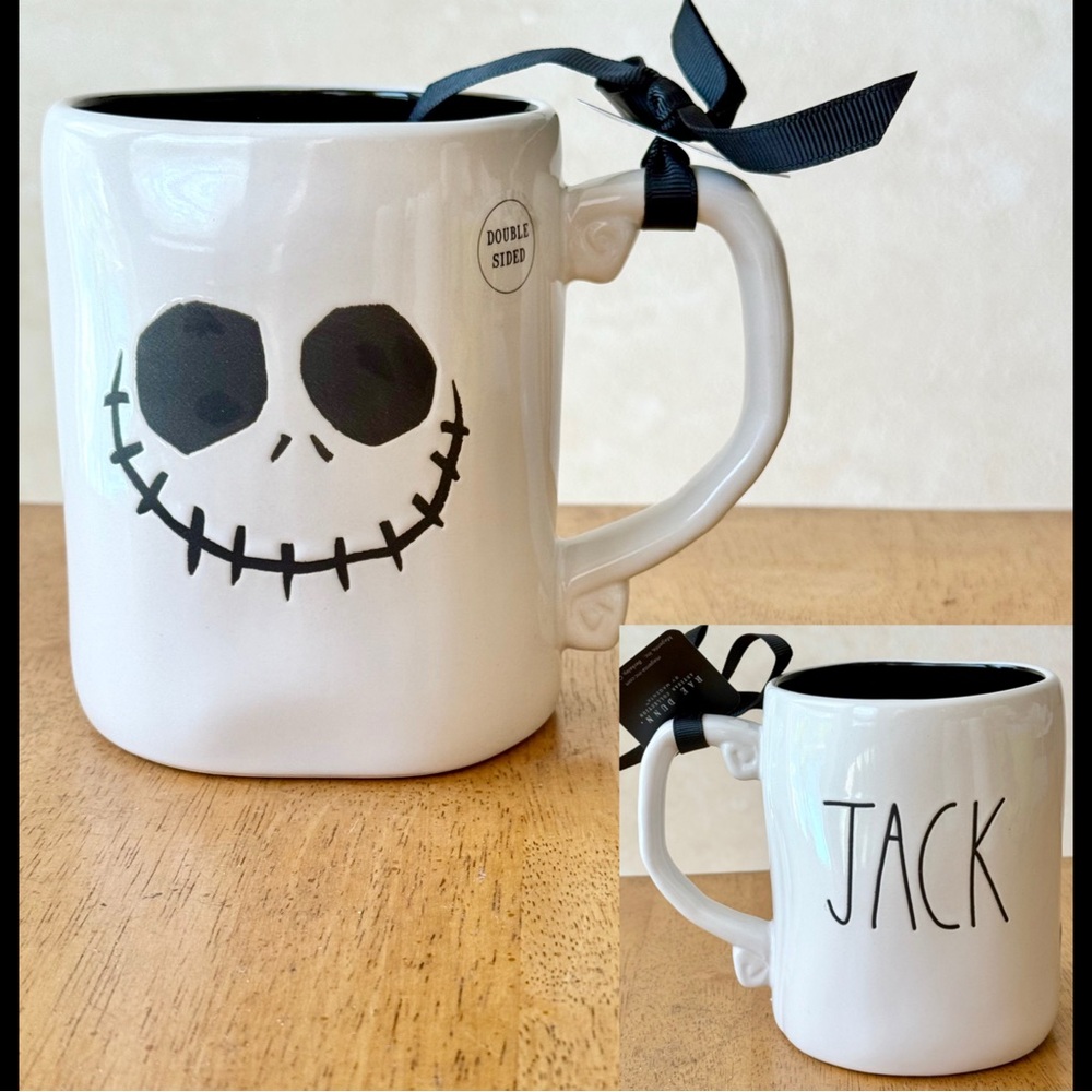 Rae Dunn x Disney Nightmare Before Christmas JACK Double Sided Mug NEW!